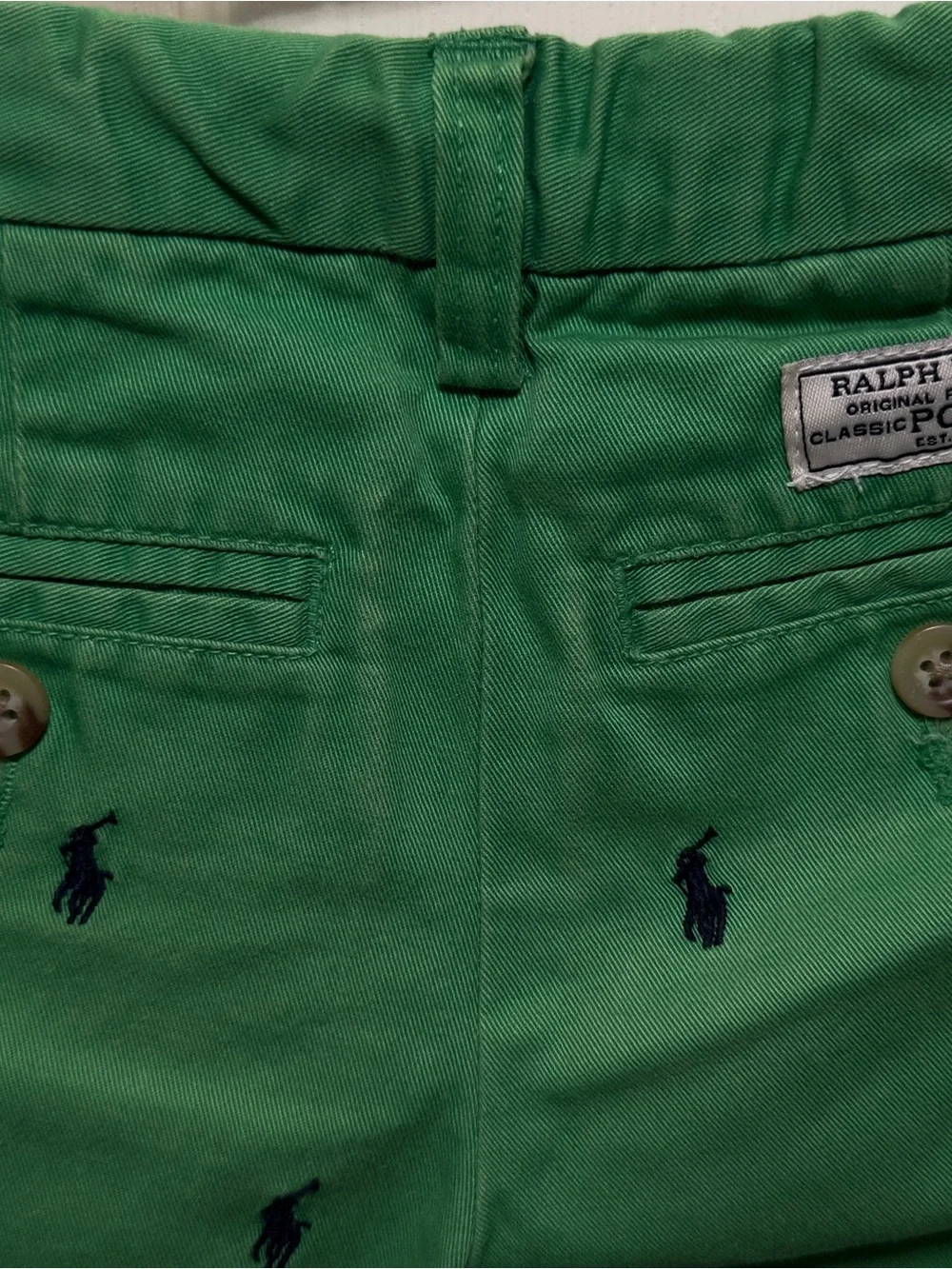 Polo Ralph Lauren  boys classic Green Chino Short size 5
